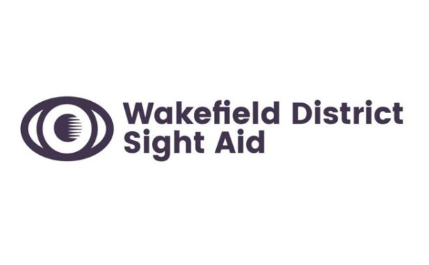 Wakefield Distric Sight Aid logo with an eye on the left hand side.