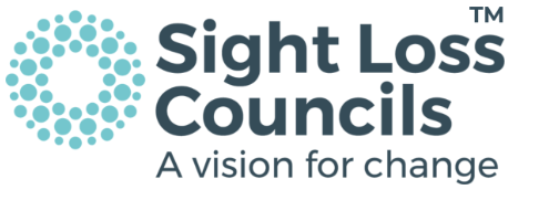 Sight Loss Councils logo - A vision for change