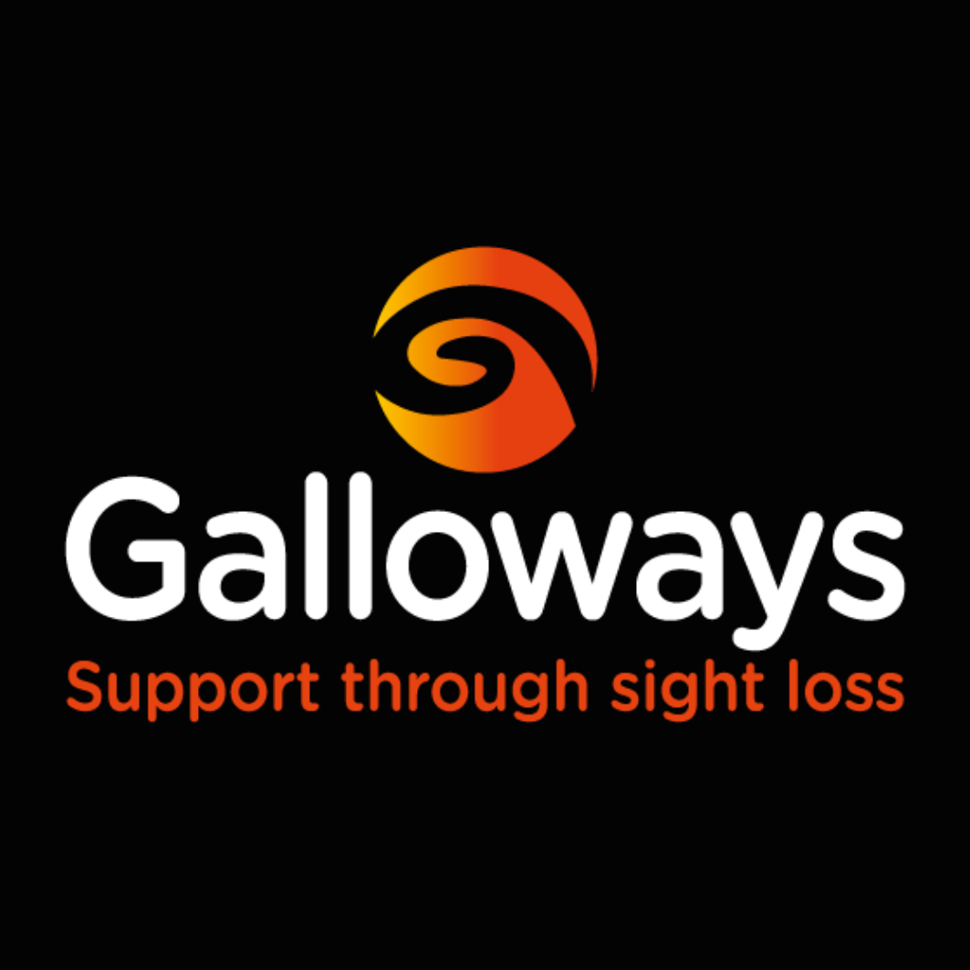 Galloways support through sight loss logo